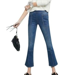Anthropologie Pilcro Utility Hi Rise Cropped Bootcut Jeans
